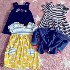 Lot of 3T dresses and cardigan - baby Boden, Beaufort bonnet and joe fresh